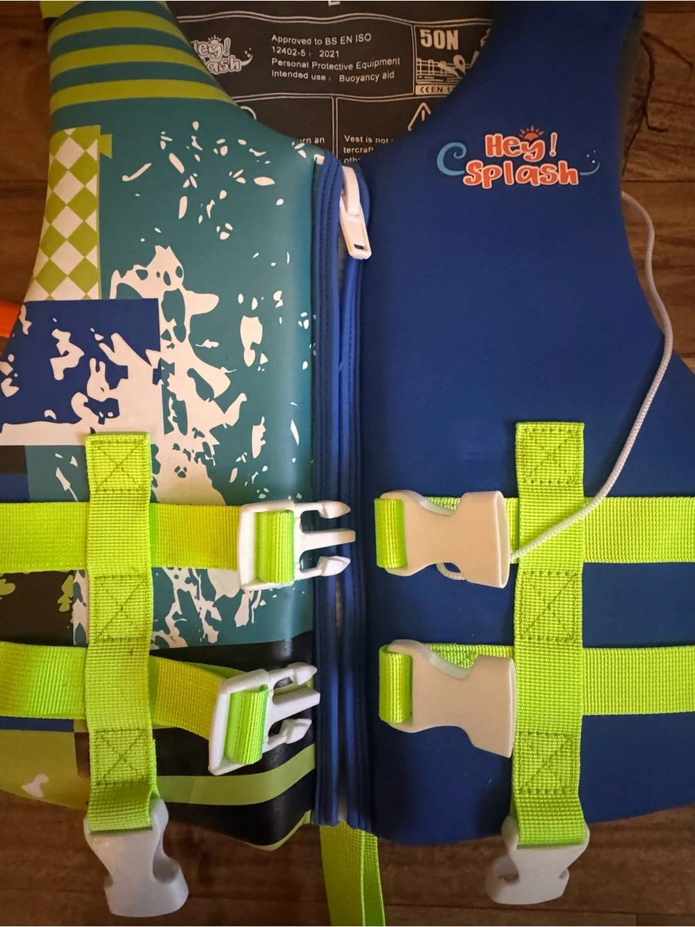 Hey Splash Kids Swimming Vest Buoyancy Aid Size L 6 to 9 Years